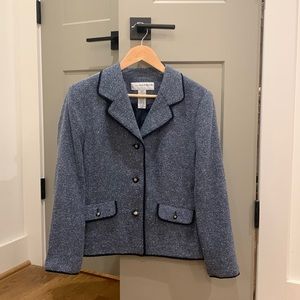Blue tweed blazer